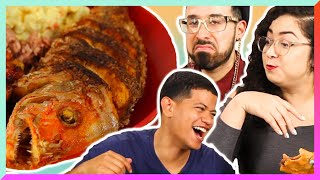 Latinos Try Belizean Food For The First Time [upl. by Eladal]