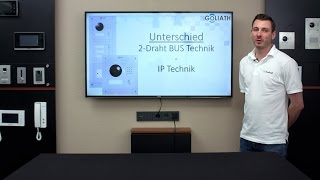 GOLIATH 2Draht IP und IP Video Türsprechanlage  Unterschiede zwischen der 2Draht und IPTechnik [upl. by Guimar]