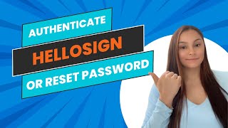 ScoreCEO Tutorial Reset Hellosign account and change password [upl. by Nap263]