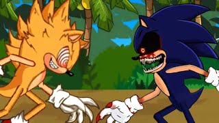 dc2 Fleetway sonic super sonic sonic vs sonic exe animation part1 [upl. by Cornelie99]