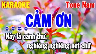 Cảm Ơn Karaoke Tone Nam Nhạc Sống Beat Chuẩn 2025  Thanh Hải [upl. by Oneg]