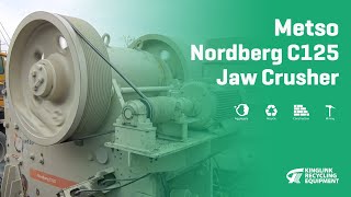 Reconditioned Metso Nordberg C125 Jaw Crusher [upl. by Justin]