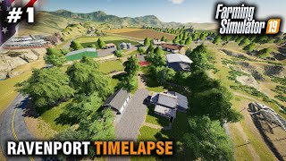 FS19 Timelapse Ravenport 1 New Farm New Start [upl. by Aromas]