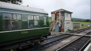 Swanage Railway BR Green Livery Class 108 DMU 54504 amp 51933  Swanage amp Harmans CrossAugust 2012 [upl. by Wiley]