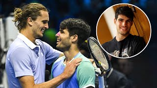 Zverev Tells Alcaraz You Won Too Much During Intense ATP Finals Moment [upl. by Naehgem234]