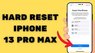 How to Hard Reset iPhone 13 Pro Max [upl. by Srevart697]