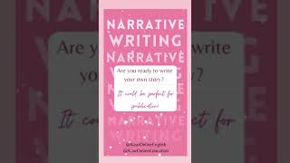 NARRATIVE WRITING WITH US narrativewriting narrativewritingideas narrativewritingprompts [upl. by Catlin]