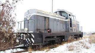 How to start a diesel engine in winter  Maybach LDH70 locomotive December 2011 [upl. by Aihsatan]