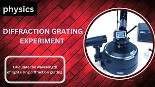 Diffraction grating experiment calculate the wavelength of light using diffraction grating [upl. by Pickens]