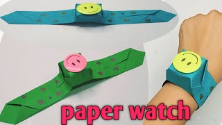 Easy Paper WatchSchool Craft ideas Paper Craft Easy Origami Kids Crafts By Arpith S [upl. by Sairtemed]