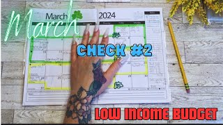 March Check 2  Bi Weekly Budget  Low Income [upl. by Ycnahc935]