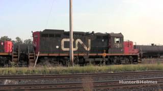 GP9RM and Slug Beltpack Operation  Sarnia HD [upl. by Atiniuq]