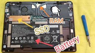 HP Spectre x360 convertible Upgrade Guide Battery Replacement SSD and RAM Upgrade [upl. by Debbee]