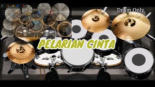 Radja  Pelarian Cinta  drums only  Real Drum Cover [upl. by Pennie]