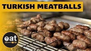 Best Traditional Turkish Meatballs  Inegol Meatballs Making  Turkish Street Food [upl. by Einafats]