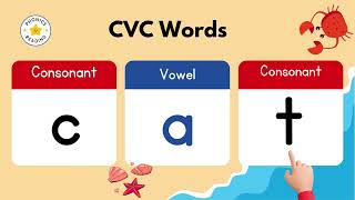 CVC Words Reading Practice  Phonics for Kids  Learn to Read  Blending Practice [upl. by Shwalb]