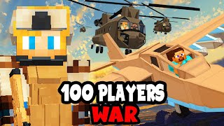 100 Players Simulate WAR in Minecraft [upl. by Nulubez]