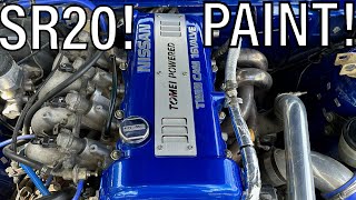 Painting 2 SR20 Valve Covers  Rx7 Update [upl. by Marsiella]