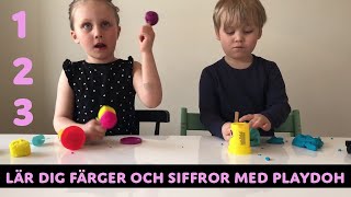 Lär Dig Färger Och Siffror Med PlayDoh  Lek med Barnens ABC  Utbildande Barnprogram [upl. by Nancey]