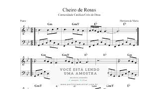 Cheiro de Rosas Piano Partitura  Sheet Music [upl. by Demodena]