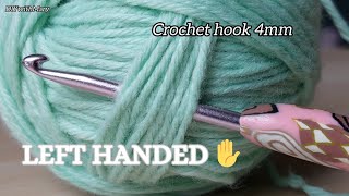 LEFT HANDED CROCHET PATTERN👌💯You will love this SUPER EASY Two rows StitchPerfect for BAGampBLANKET [upl. by Nelon]