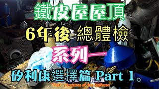 鐵皮屋屋頂 6年後 總體檢 系列一 矽利康選擇篇 Part 1。中文 英文 雙字幕 內嵌影片 [upl. by Glick]