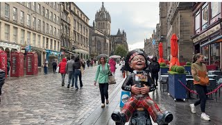 Edinburgh Castle Scotland 🏴󠁧󠁢󠁳󠁣󠁴󠁿  Edinburgh Street Walk 🚶‍♂️ [upl. by Aihtenyc90]