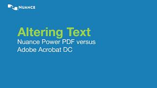 ICONS Infocom Compare  Kofax Power PDF Vs Abode Acrobat DC featurin Altering text in existing PDF [upl. by Anuait]