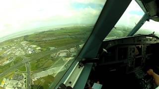 A340  Auckland  NZAA 23L approach [upl. by Eirual850]