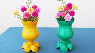 Great Flower Pot Ideas DIY Flower Pots Made From Waste Plastic Pottles [upl. by Marissa]