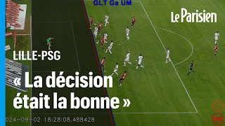 LillePSG 13  la vidéo qui prouve que Tiago Santos était bien horsjeu sur son but refusé [upl. by Brost]