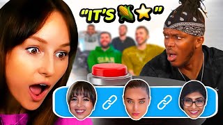 Freya Reacts to SIDEMEN GUESS THE LINK OFFENSIVE EDITION [upl. by Nhepets]