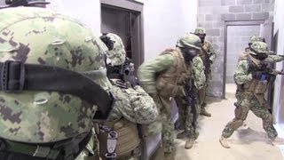 US Navy Seabees Train at Urban Warfare Facility [upl. by Yelsnik]