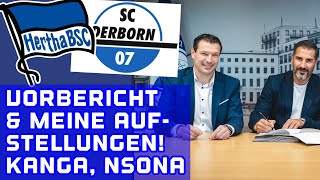 Hertha BSC vs SC Paderborn Vorbericht Aufstellungen Kanga amp Nsona News 2 Liga geht los [upl. by Prochora24]