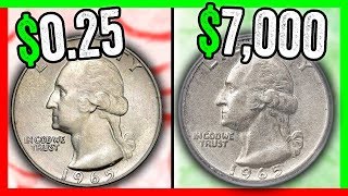 WHICH 1965 QUARTERS ARE WORTH MONEY RARE QUARTER COINS TO LOOK FOR IN POCKET CHANGE [upl. by Tesil]