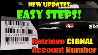 How to Retrieve Cignal Account Number  Cignal HDSD Step by Step Tutorial 2023 New Updates [upl. by Kulsrud]