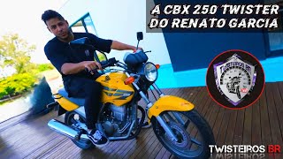 A Cbx 250 Twister do Renato Garcia uma linda Twister 2008 amarela 👏👏👏👏 [upl. by Albina]