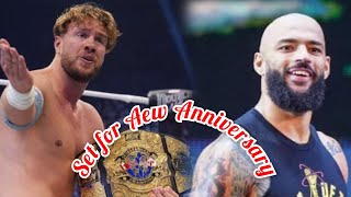 Ricochet vs Will Ospreay Set for AEW Anniversary AEW Dynamites Grand Slam special is in the works [upl. by Yroger275]