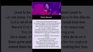 Jennie Solo Remix Rap Easy lyrics [upl. by Bromleigh]