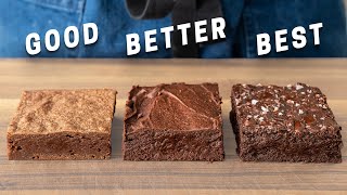 Fudgy Brownies 3 Ways [upl. by Bradney]