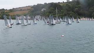 Salcombe Gin Merlin Rocket Salcombe Yacht Club Week Monday morning race by Malcolm Mackley [upl. by Lowery664]