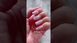 Sheer ombre and thin lines mirror star 繊細ライン星アート シアーなグラデーションネイル nails naildesign nailart nollico [upl. by Oigimer312]