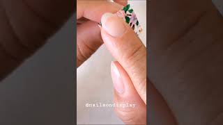 Pretty nail transfer foil nailart diynails [upl. by Aneerbas540]