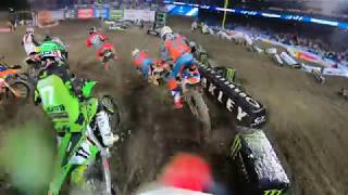 GoPro 2019 Monster Energy Supercross from Anaheim 1 [upl. by Eneirda]