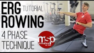 ERG ROWING Technique 4 phases of the stroke on the Concept 2 rower  TECHNIQUE HUB [upl. by Narual]