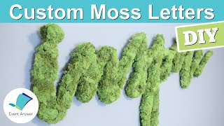 DIY Custom Moss Script  Moss Art [upl. by Elleneg]