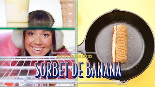 SORVETE DE DOCE DE BANANA DA VÓ  MIL FOLHAS DE BANANA [upl. by Aehr]