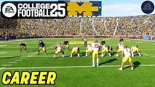 College Football 25 Road to Glory Career Mode Part 4  MINNESOTA at MICHIGAN [upl. by Nrehtac]