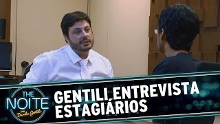 Danilo Gentili seleciona estagiários para o The Noite [upl. by Neerac739]