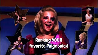 Ranking YOUR favorite Dance Moms Paige solos [upl. by Alfredo475]